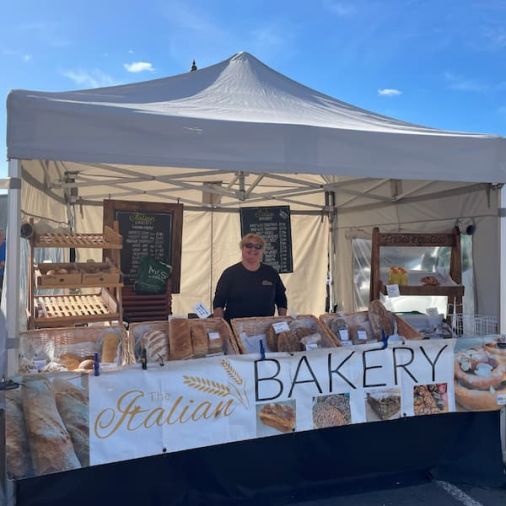 Tha barkery stand at the market