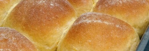 Bread rolls straight from the oven
